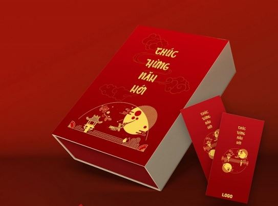 Hộp quà Tết Lạc Hồng - Mẫu hộp quà Tết 2022 đẹp